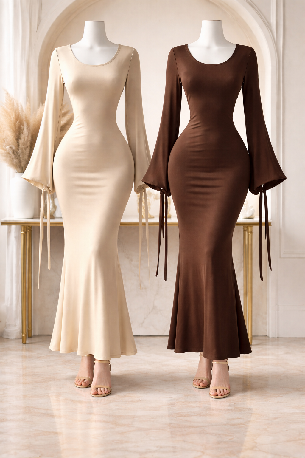 Enges Long Kleid